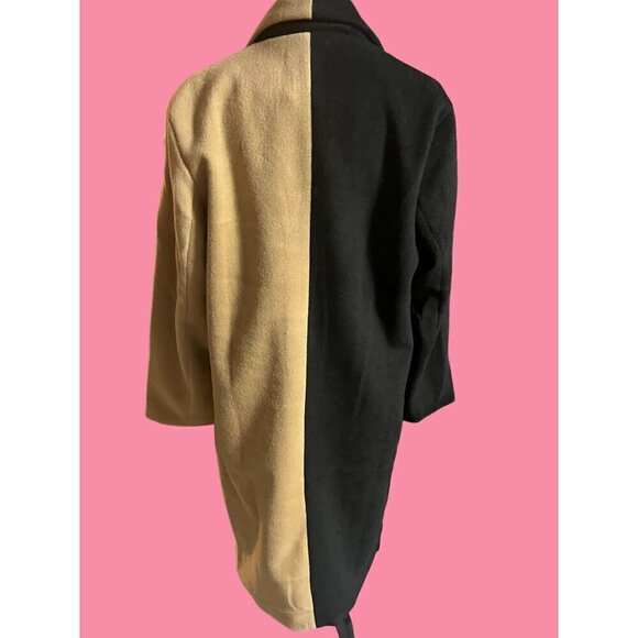 nwt designer winter coat polyester heavy thick size medium by adore button clos - Picture 3 of 6